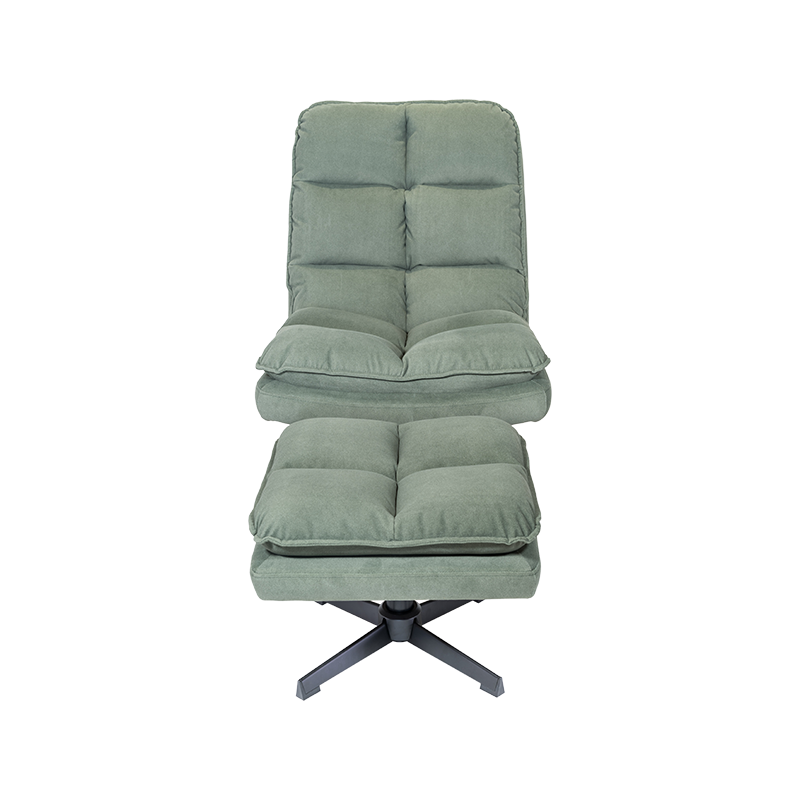 Recliner fabraice sclóine glas/bán 360 céim le cathaoir lounge baile footrest